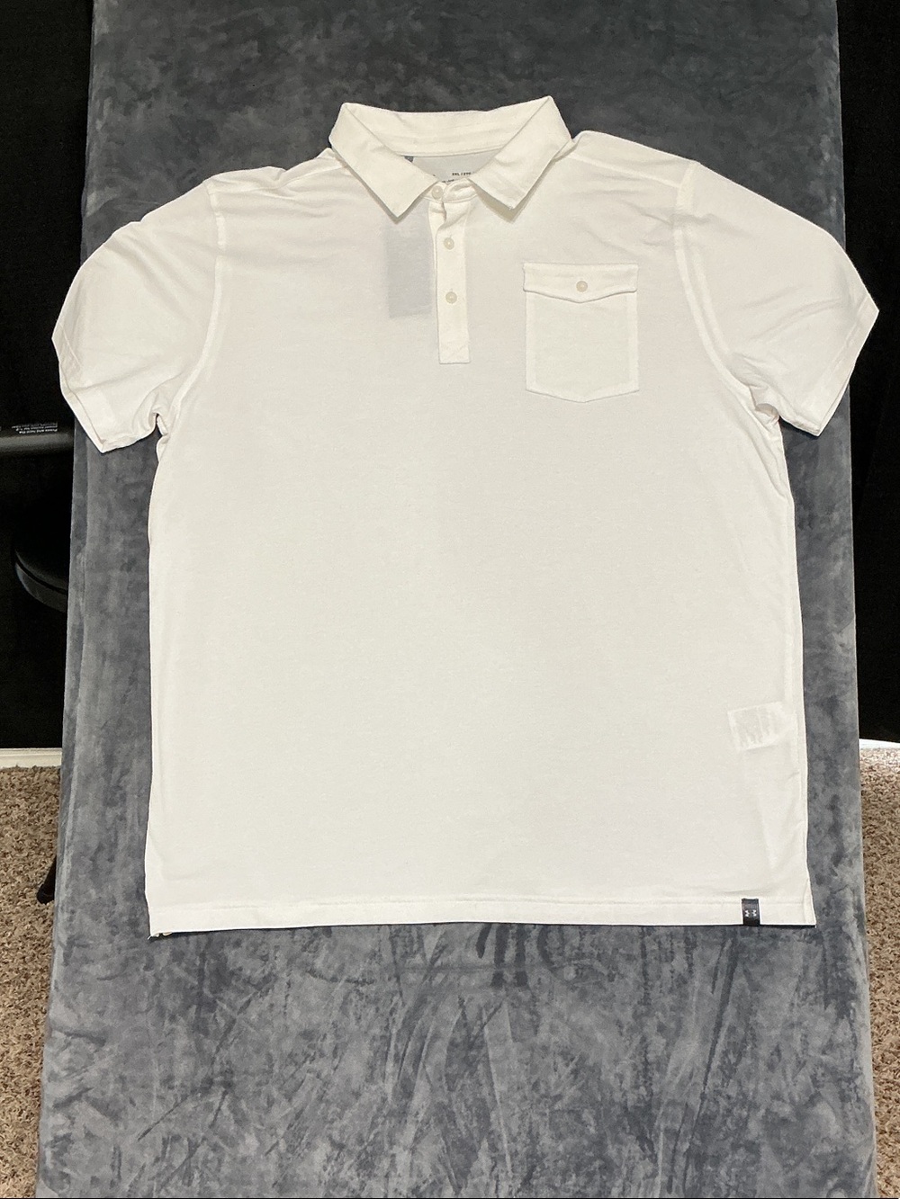 Under Armour Men's Loose Fit Pocket Polo Shirt White 2XL